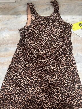 ALL IN MOTION Leopard Print Tank Dress athletic new size M 8